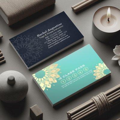 Yoga Meditation Instructor Class Pass Loyalty Card