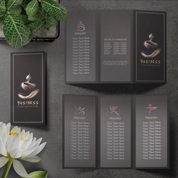Yoga Meditation Instructor Lotus Pose Brush Stroke