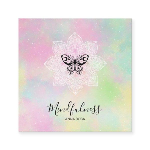 *~* Yoga Meditation Mindfulness Mandala Butterfly  Square