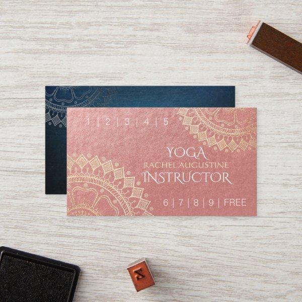 Yoga Meditation Teacher Gold Mandala Loyalty Punch