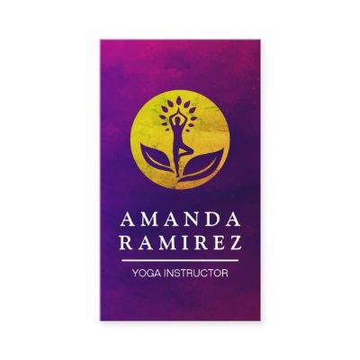 Yoga Pose Golden Logo