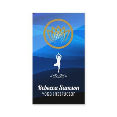 Yoga Pose Logo | Lotus Flower
