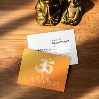 YOGA Pose OM Symbol Class Pass Loyalty Appointment