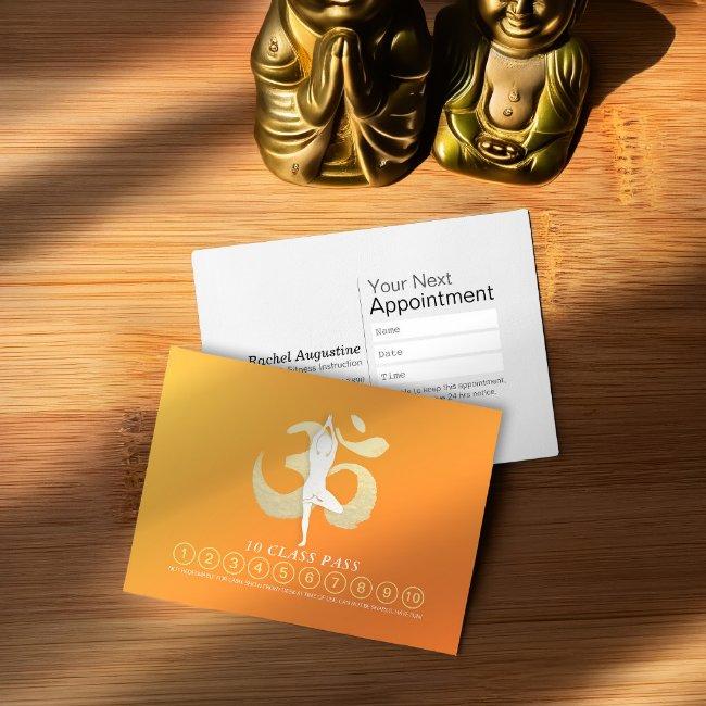 YOGA Pose OM Symbol Class Pass Loyalty Appointment