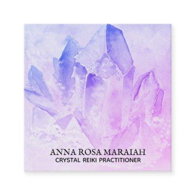 *~* Yoga Reiki Crystal Cluster Healer Amethyst Square