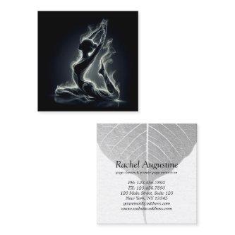 Yoga Reiki Instructor One-Legged King Pigeon Pose Square