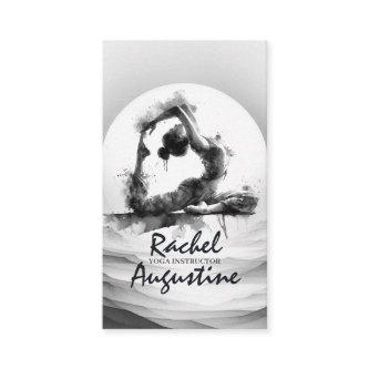Yoga Reiki One-Legged King Pigeon Pose Watercolor