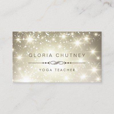 Yoga Teacher - Sparkling Bokeh Glitter