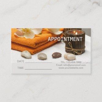 Yoga Zen Aromatherapy Skincare SPA Massage therapy Appointment Card