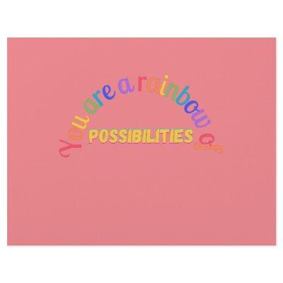 You are a rainbow of possibilities letterhead