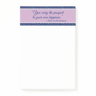 You Carry The Passport To Your Own Happiness  Post-it Notes