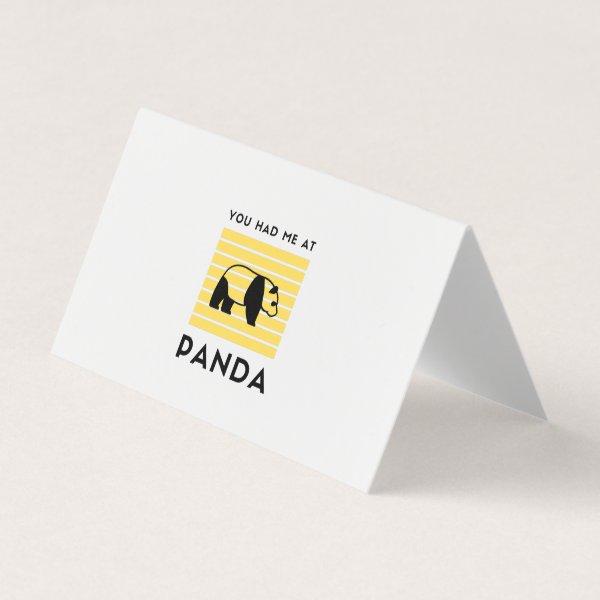 You had me at panda