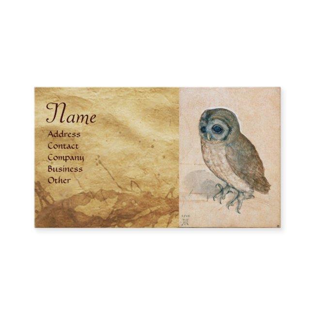 Young Hare (Rabbit ) and Owl Monogram