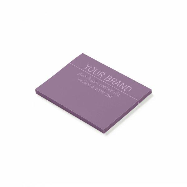 Your Brand or Business Name Modern Purple Mauve  Post-it Notes