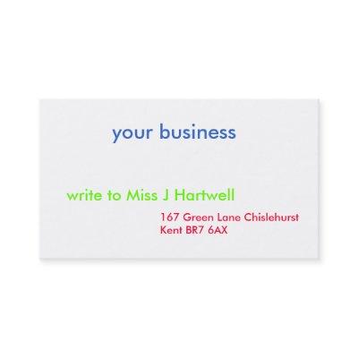 your business, 167 Green Lane Chislehurst Kent ...