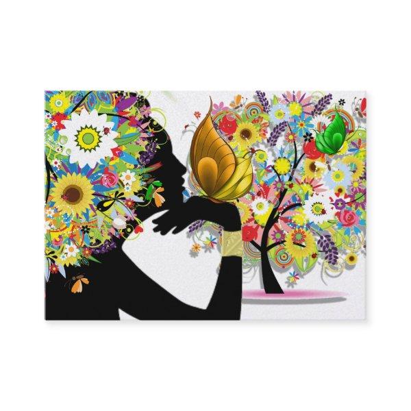 Your  - Floral Butterfly Profile