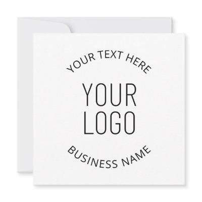 Your Business Logo & Customizable Message Invitation