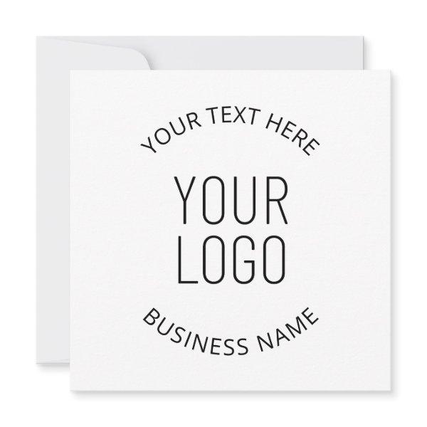 Your Business Logo & Customizable Message Invitation