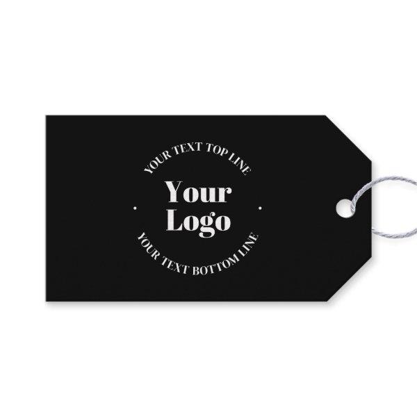 Your Business Logo & Customizable Text Template  Gift Tags