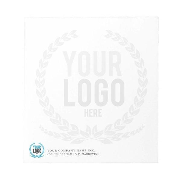 Your Business Logo Faded Backdrop | Custom Notepad