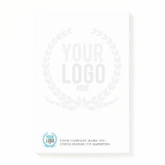 Your Business Logo Faded Backdrop Customized Post-it Notes