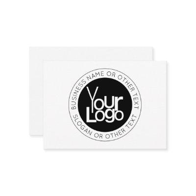 Your Business  Logo & Modern Simple Editable Text Enclosure Card
