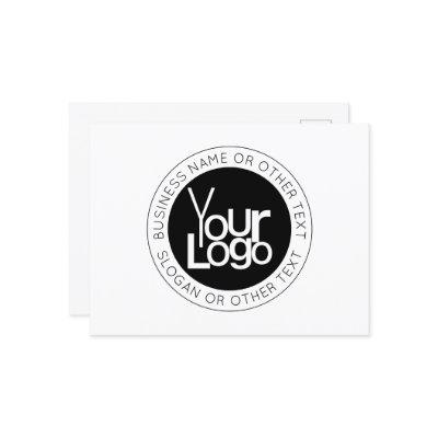Your Business  Logo & Modern Simple Editable Text Postcard