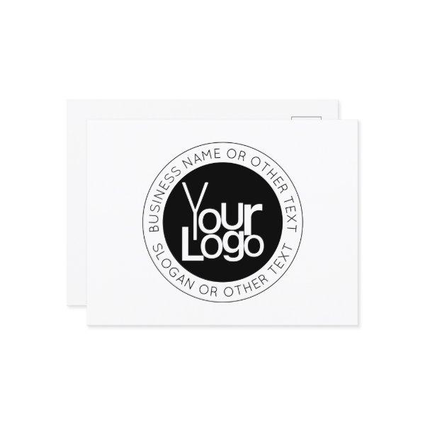 Your Business  Logo & Modern Simple Editable Text Postcard