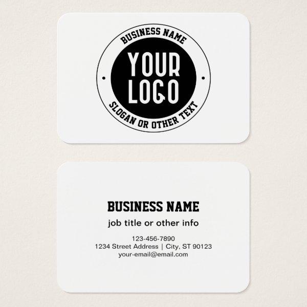 Your Business Logo or Design | Bold Editable Text