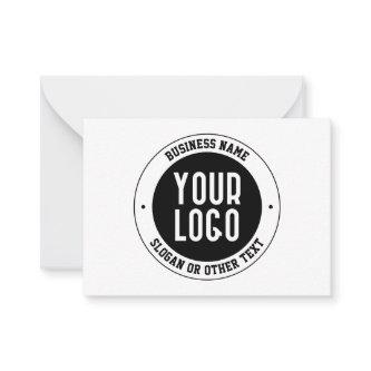 Your Business Logo or Design | Bold Editable Text Note Card