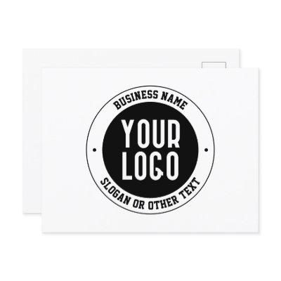 Your Business Logo or Design | Bold Editable Text Postcard