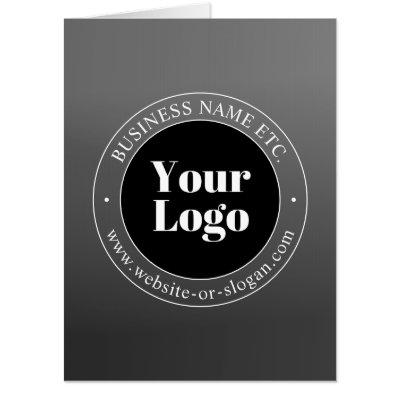Your Business Logo or Design & Editable Text Card