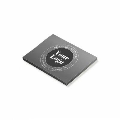 Your Business Logo or Design & Editable Text Post-it Notes