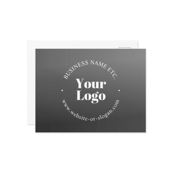 Your Business Logo or Design & Editable Text Postcard