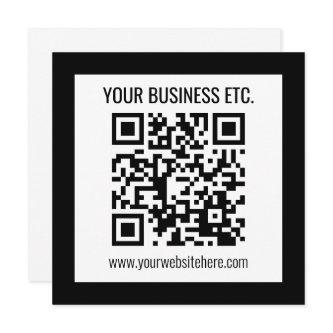 Your Business Name & Editable QR Code Program
