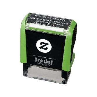 Your Business Name Email Address Self-inking Stamp