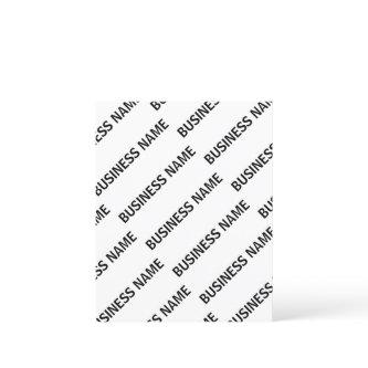 Your Business Name Pattern | Black & White