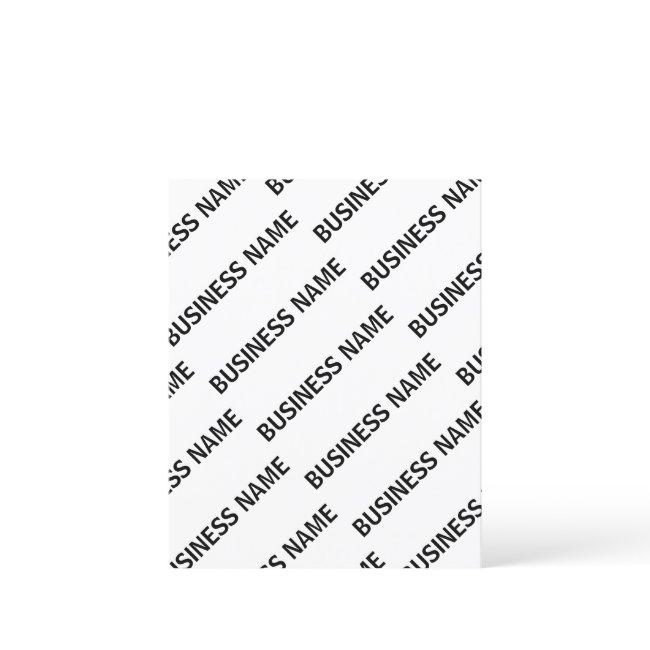 Your Business Name Pattern | Black & White