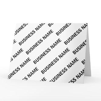 Your Business Name Pattern | Black & White Card