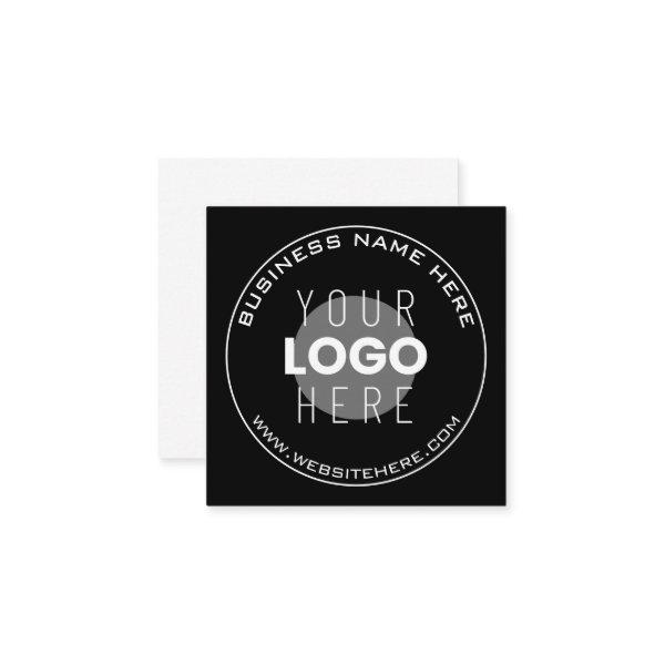 Your Business Name, Website + Uploaded Image Enclosure Card