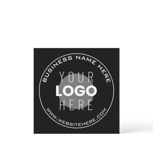 Your Business Name, Website + Uploaded Image Note Card