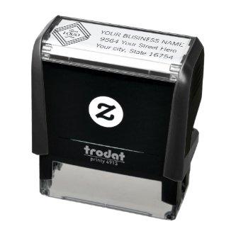 Your Busniss Logo Address Self-inking Stamp