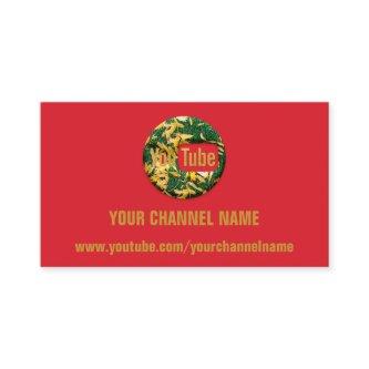 YOUR CHANNEL NAME YOUTUBER MODERN RED