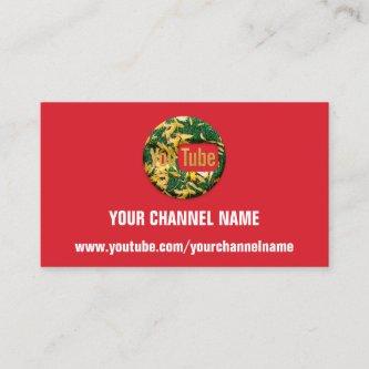YOUR CHANNEL NAME YOUTUBER SUSCRIBE CARD