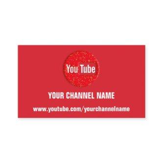 YOUR CHANNEL NAME YOUTUBER SUSCRIBE LOGO QR CODE