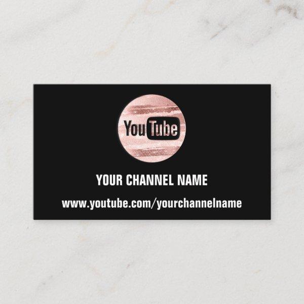 YOUR CHANNEL NAME YOUTUBER SUSCRIBE LOGO QR ROSE