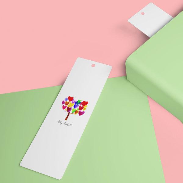 Your Child's Artwork or Drawing on a Bookmark Card