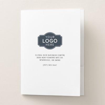 Your Company Logo and Business Address Custom Pocket Folder