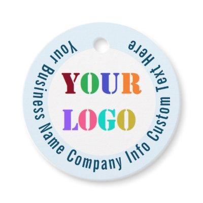 Your Company Logo Custom Text Business Gift Tags