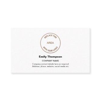 Your Company Logo Name Contact White